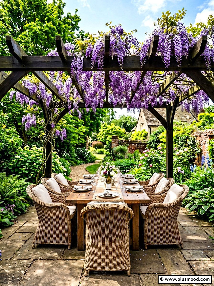 Pergola Backyard Dining - 25 summer backyard dining ideas
