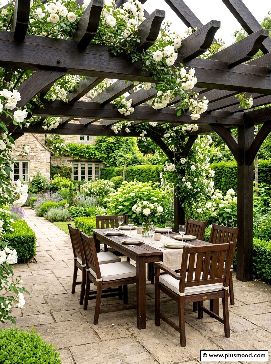 Pergola Covered Small Patio - 25 small backyard ideas with dining area