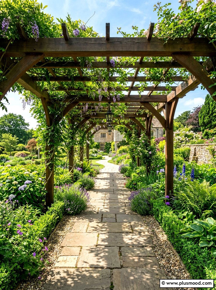 Pergola Covered Walkway - 25 summer walkway landscaping ideas