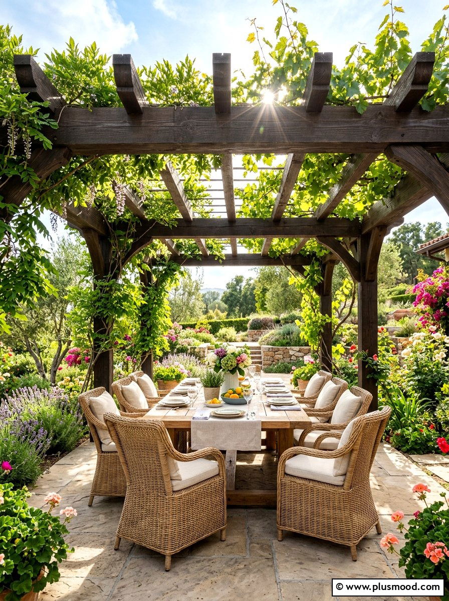 Pergola Dining Space