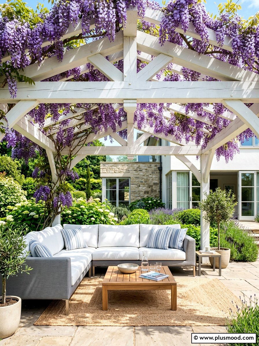 Pergola Shaded Lounge Area - 25 best summer garden ideas