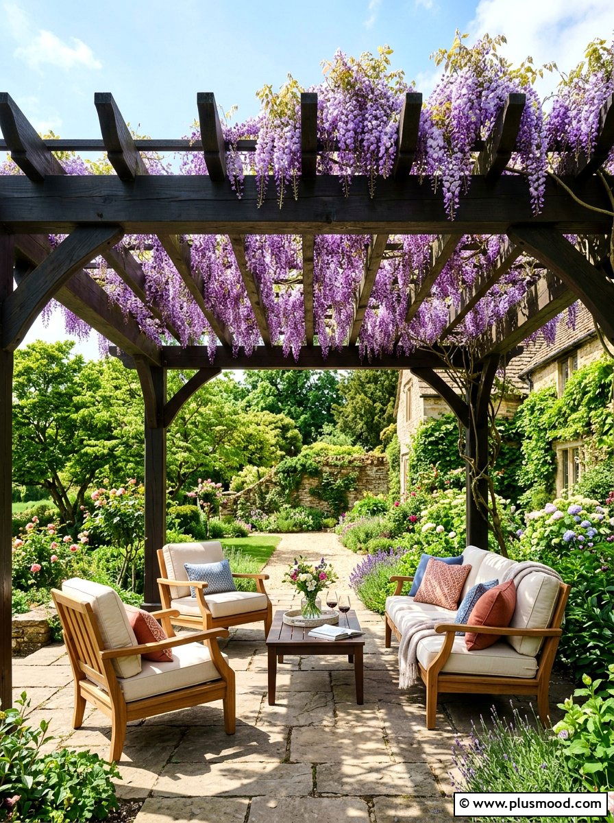 Pergola With Climbing Vines - 25 summer landscape makeover ideas