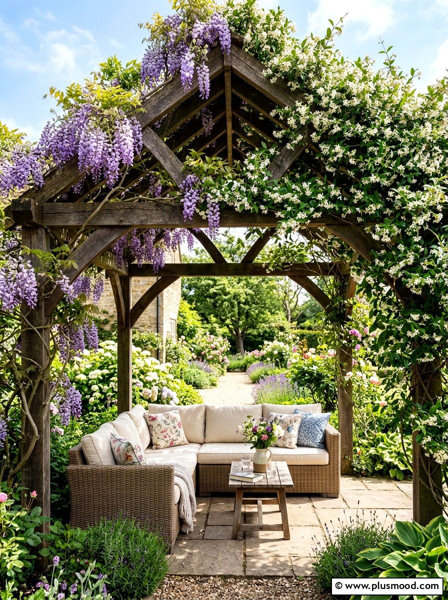 Pergola With Vines - 25 summer garden ideas