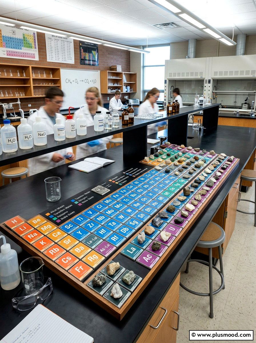Periodic table element rocks - 25 painted rock ideas for school projects