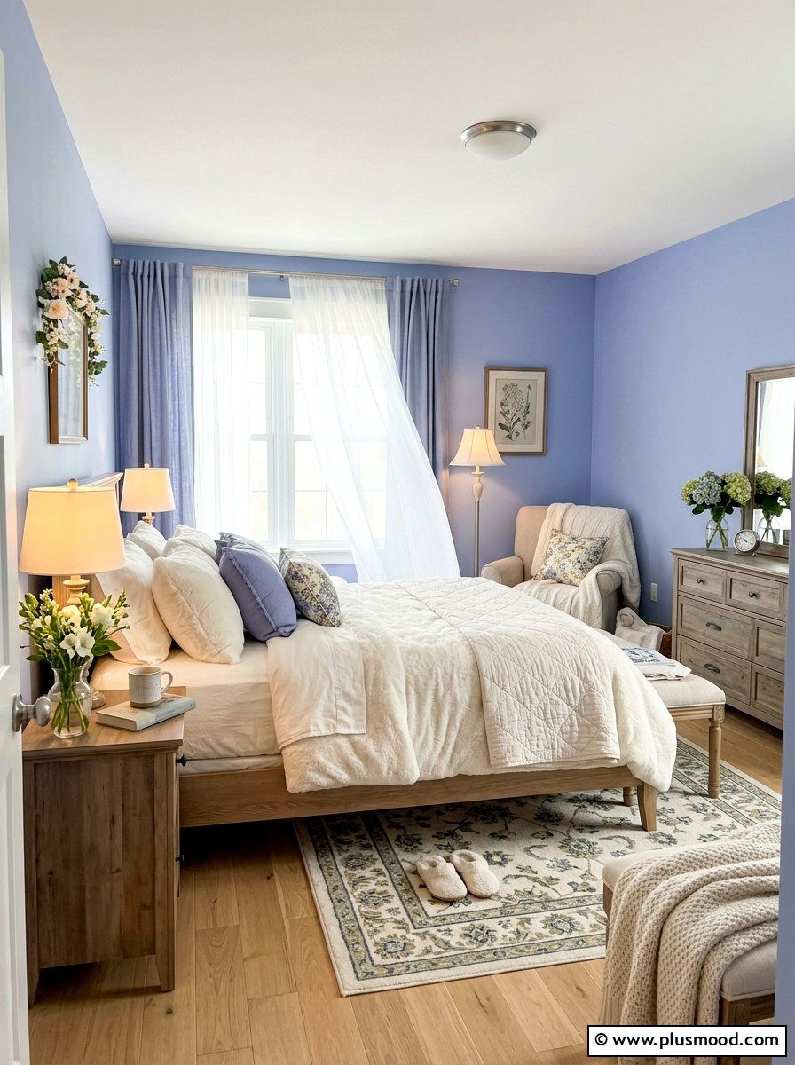 Periwinkle Blue Soft Bedroom - 25 blue summer bedroom ideas