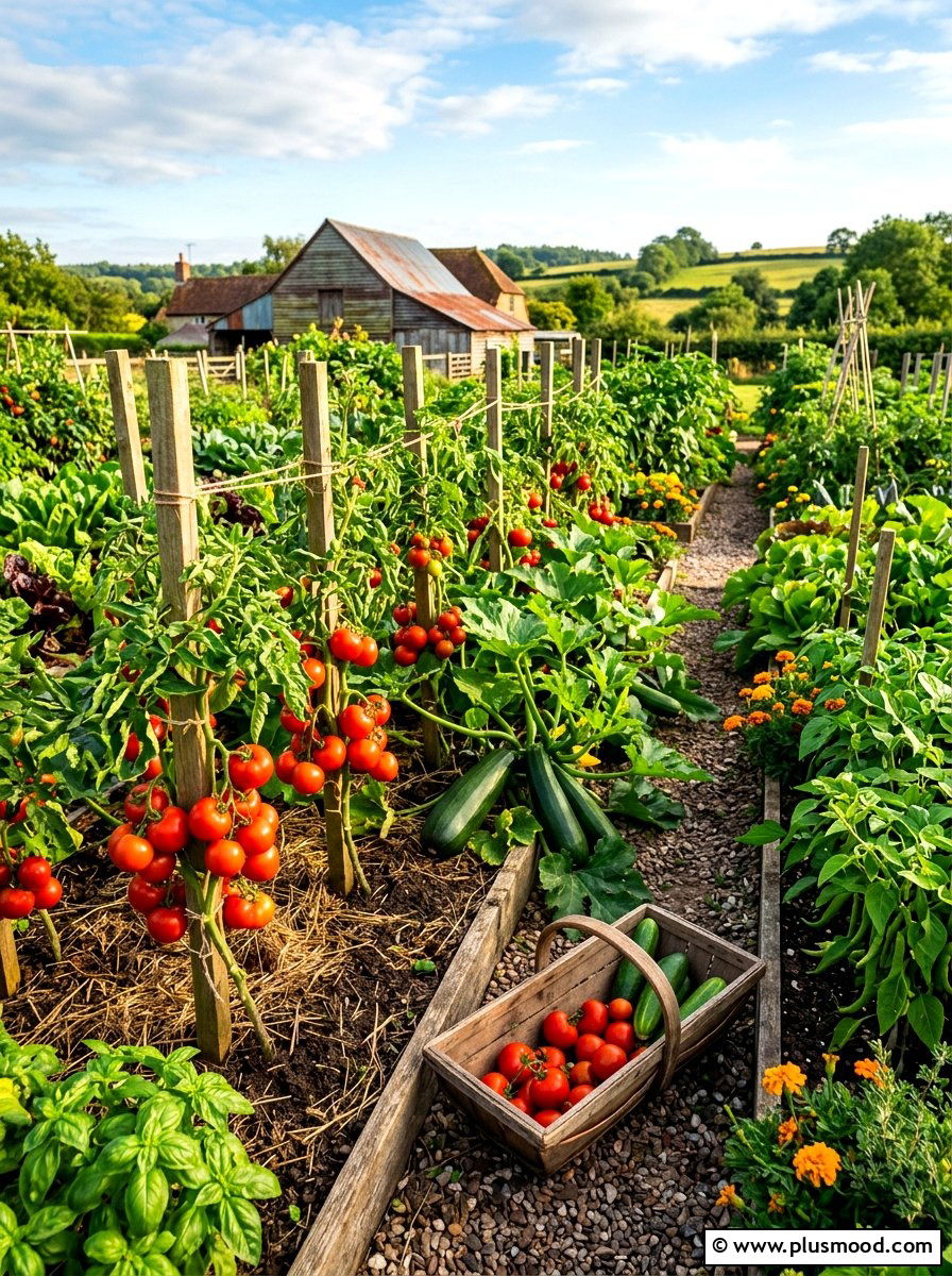 Picking Ripe Summer Vegetables - 25 August garden ideas