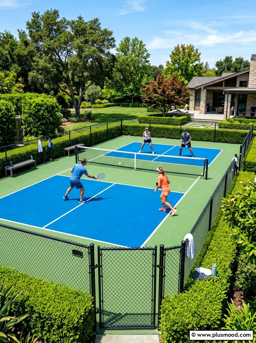 Pickleball Court - 25 summer backyard ideas for large yards