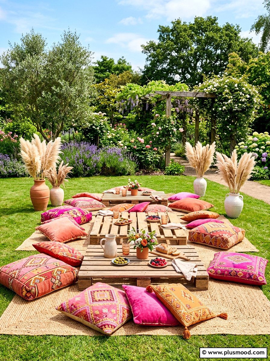 Picnic Floor Seating - 25 summer outdoor entertaining ideas