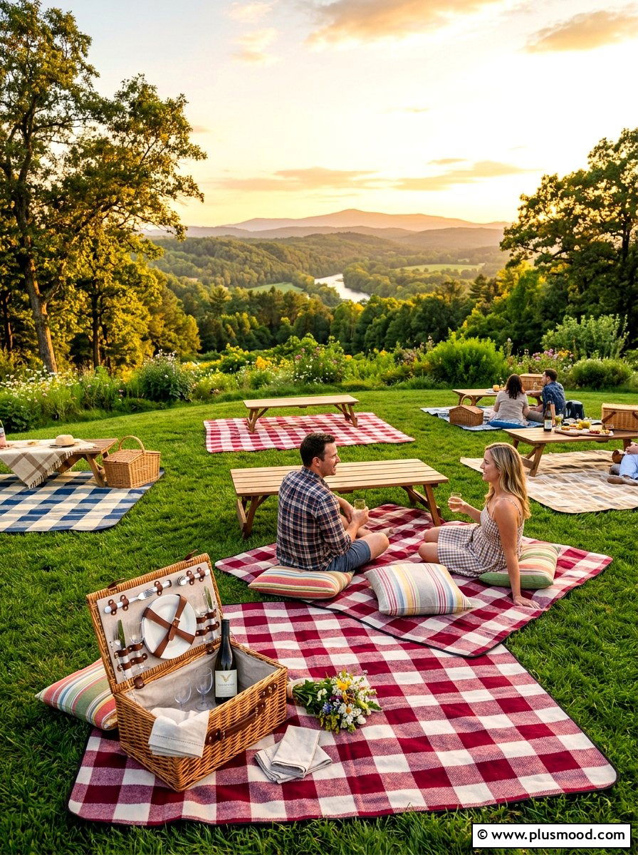 Picnic Style Viewing - 25 summer backyard movie night ideas