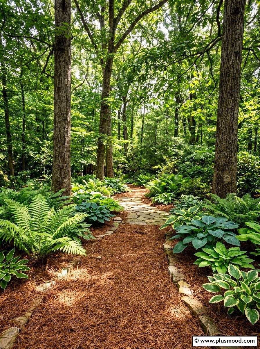 Pine needle mulch - 25 summer mulch ideas for summer landscaping