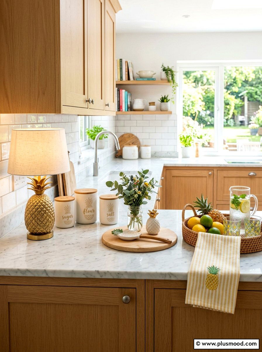 Pineapple home accessories - 25 summer tropical home decor ideas