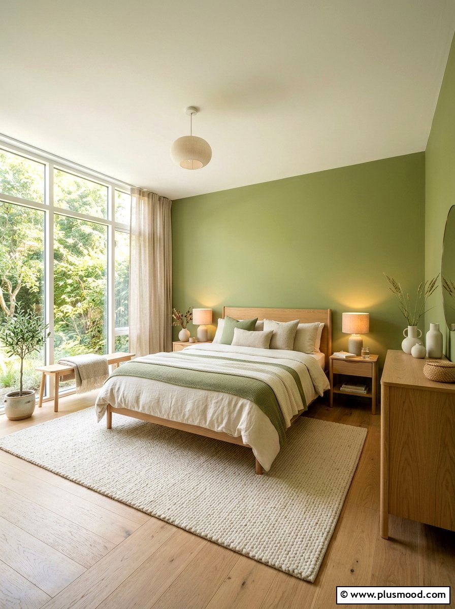 Pistachio Green Bedroom - 25 summer bedroom color ideas