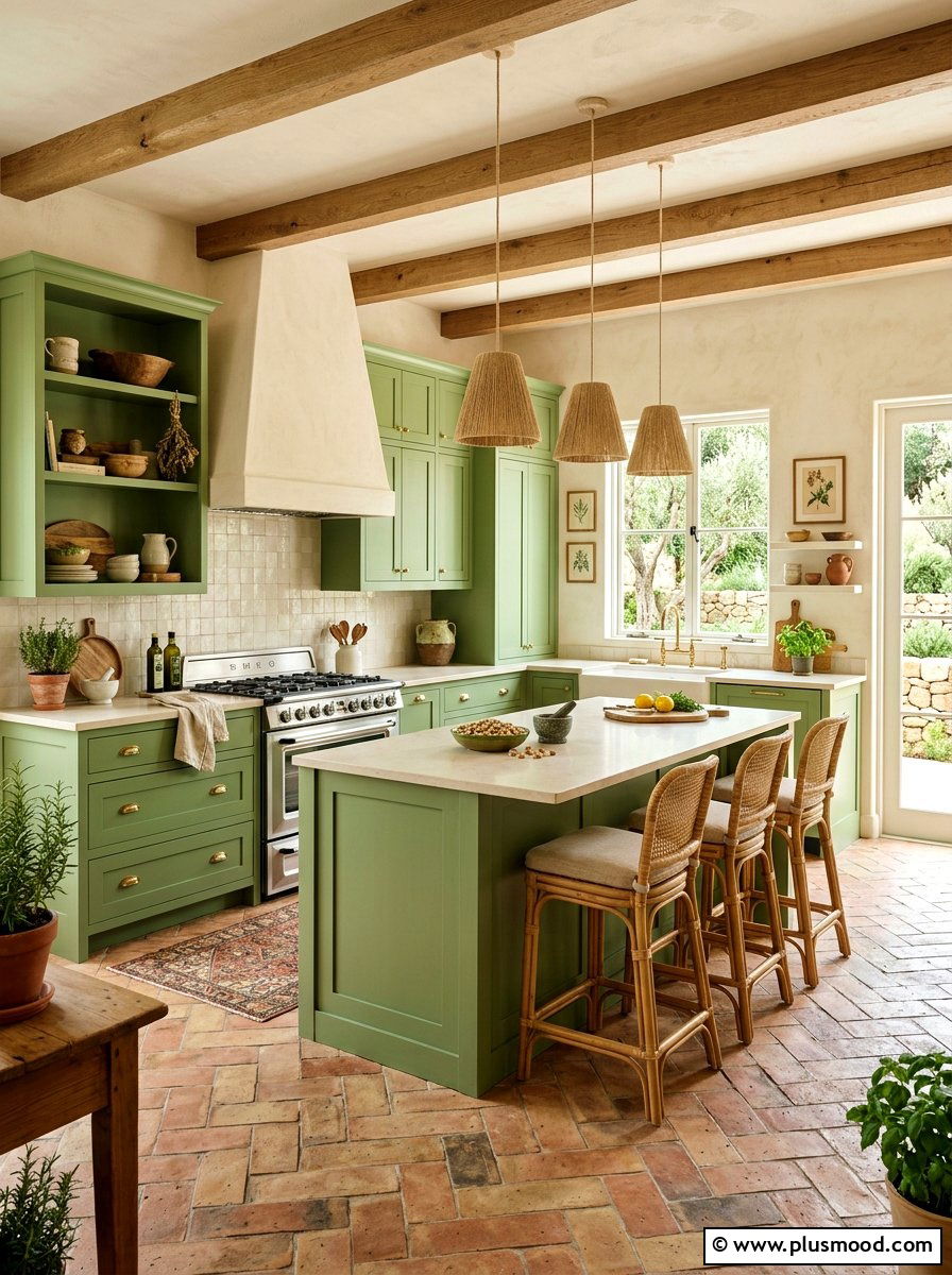 Pistachio Kitchen - 25 summer kitchen color ideas