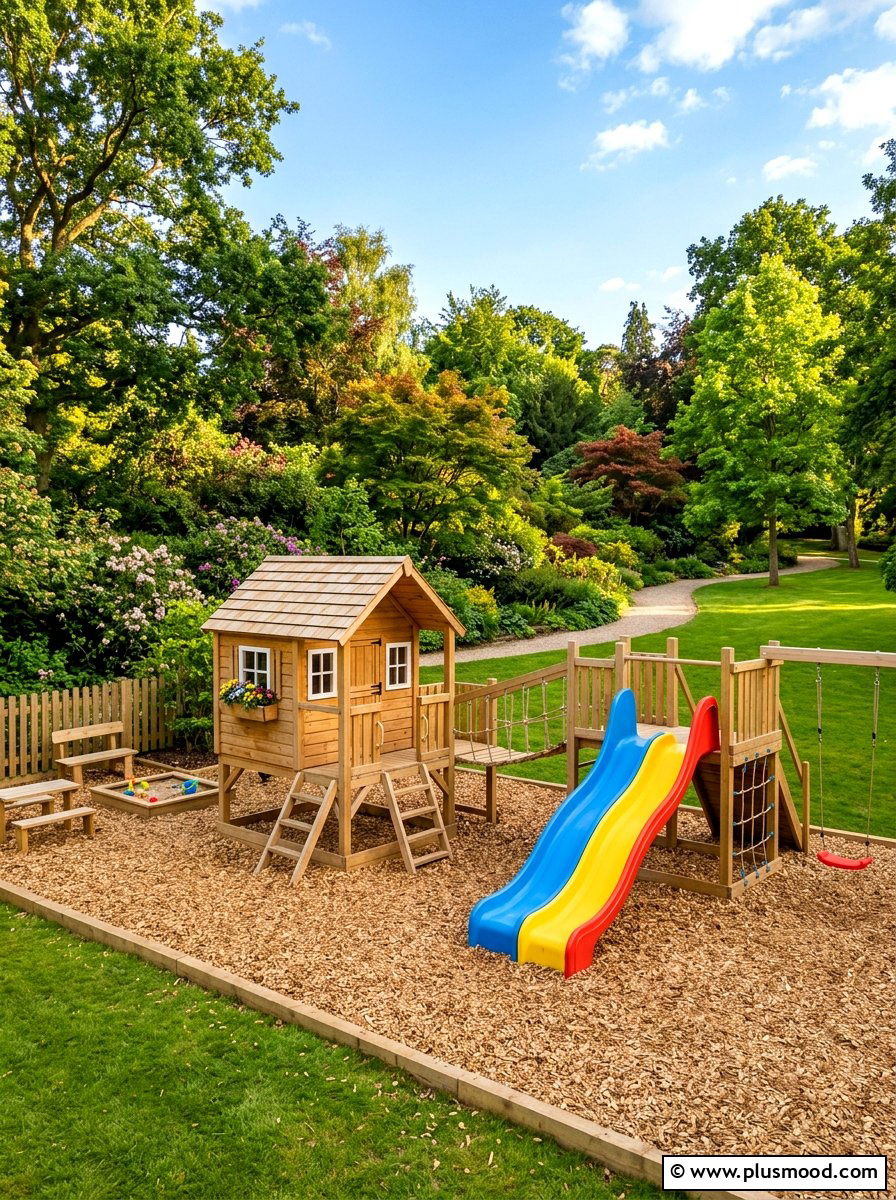 Play Area - 25 small backyard ideas for corner lots