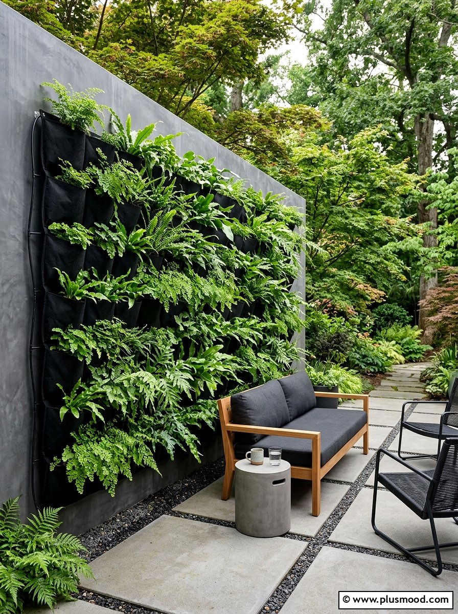 Pocket Wall Garden - 25 outdoor garden decor ideas with vertical garden