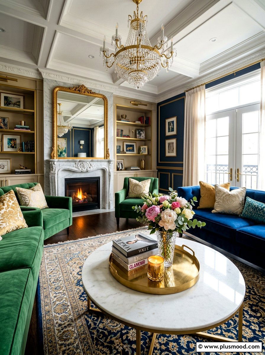 Polished Brass Tray - 25 summer coffee table decor ideas