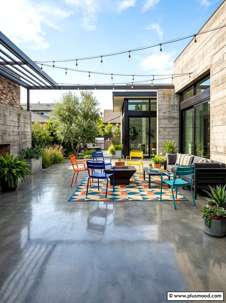Polished Concrete Patio - 25 trending summer patio ideas