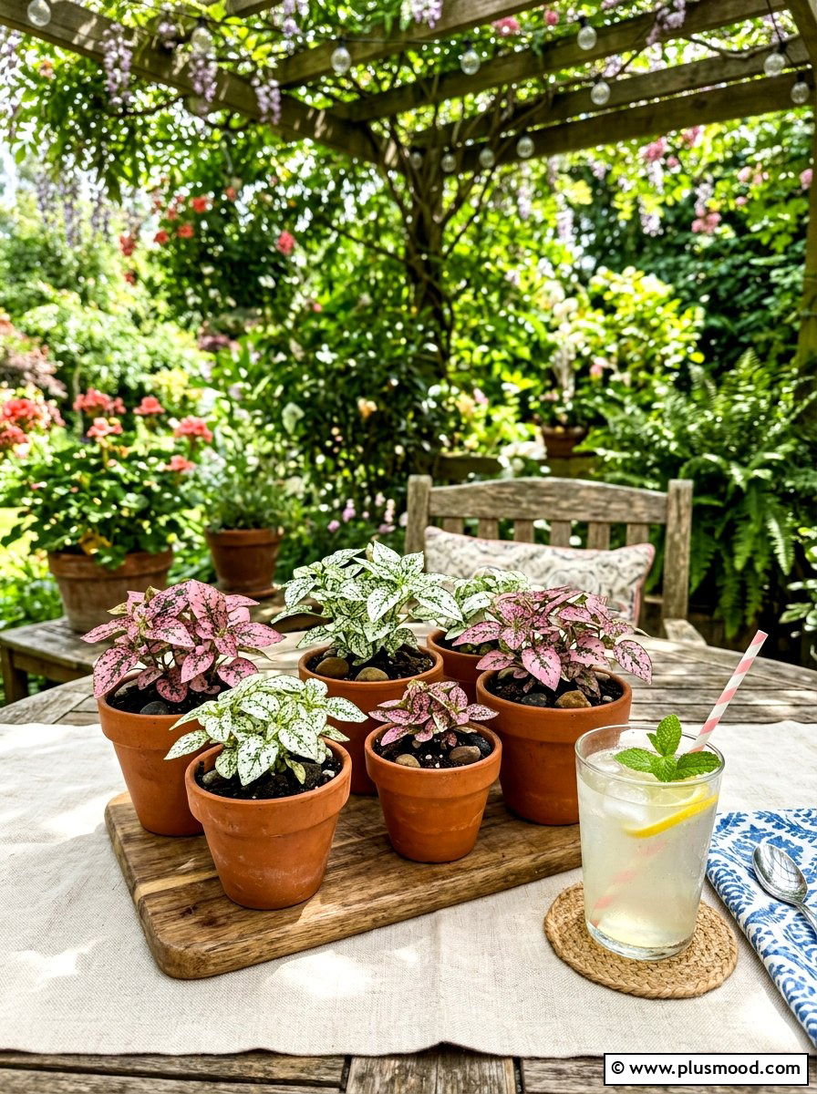 Polka Dot Plant Arrangement - 25 summer planter ideas for part shade