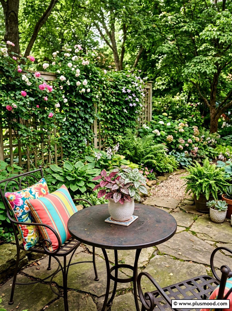 Polka dot plant container - 25 summer planter ideas for shade