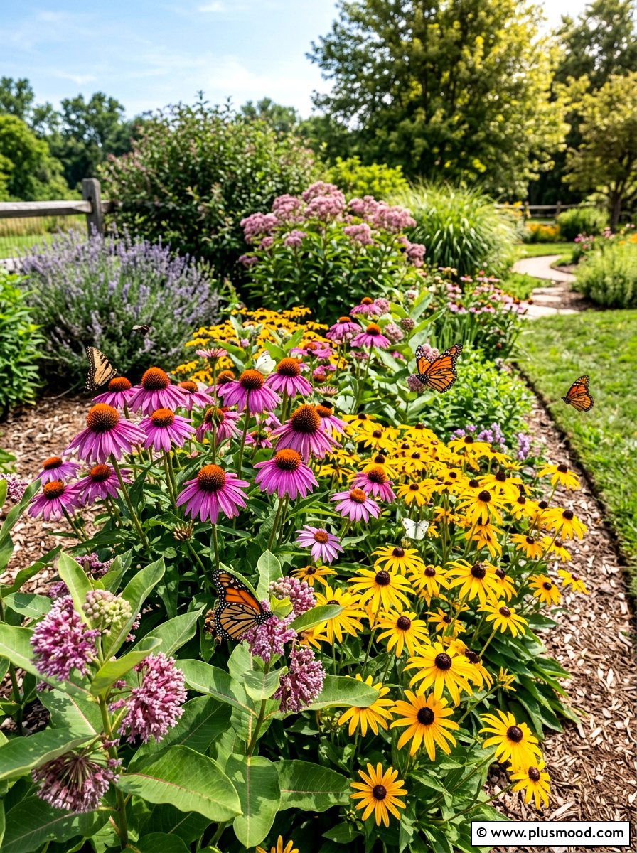 Pollinator Flower Bed - 25 summer garden makeover ideas