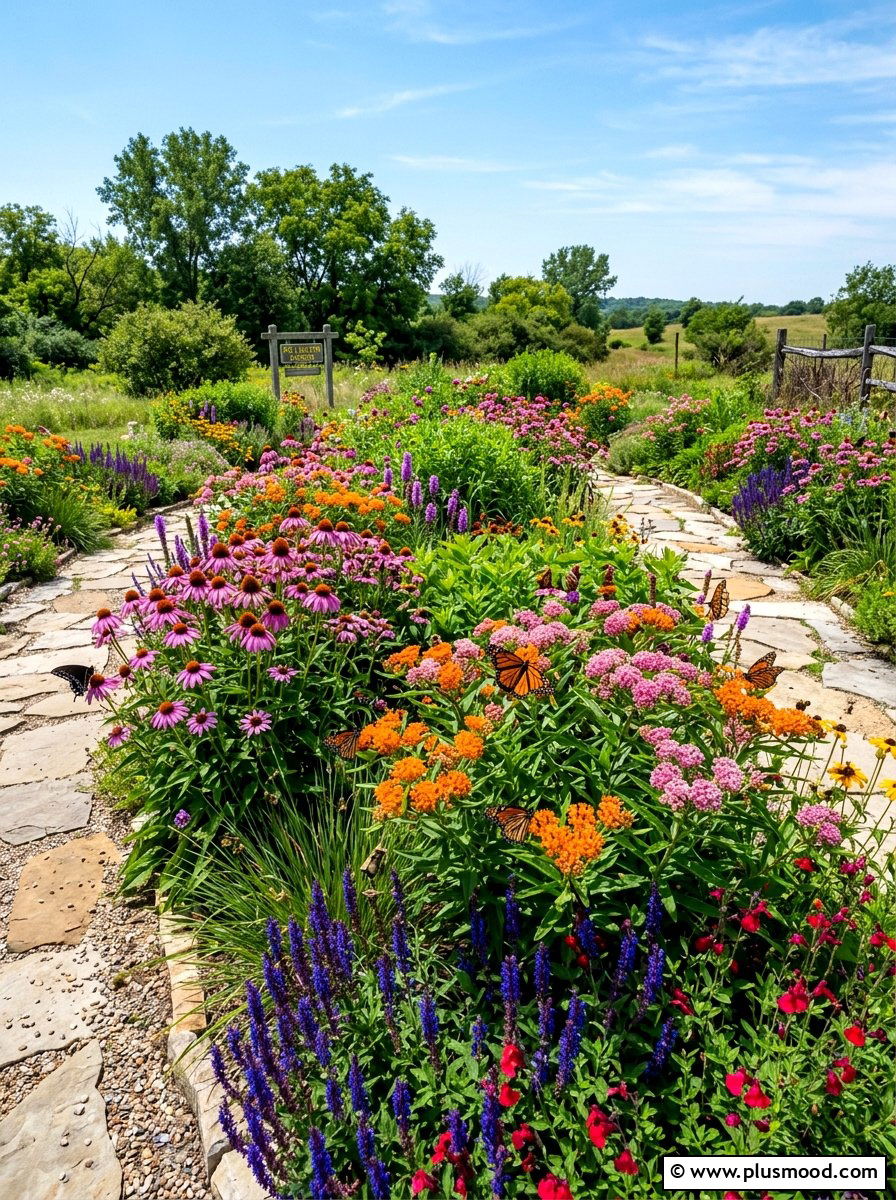Pollinator Flower Bed - 25 summer flower garden ideas