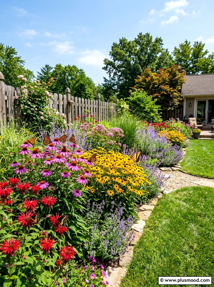 Pollinator Friendly Garden Border - 25 summer garden border ideas