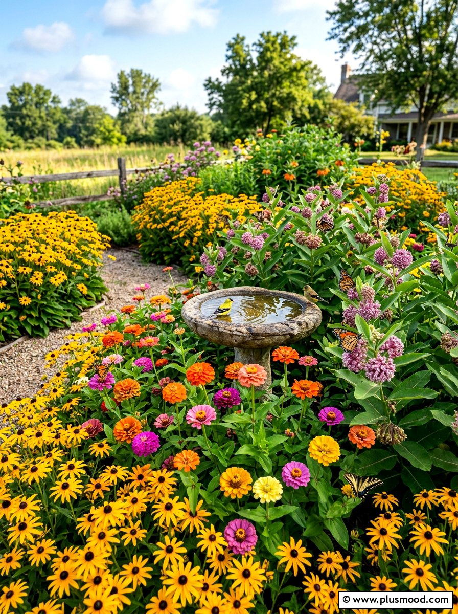 Pollinator Garden - 25 summer backyard landscaping ideas