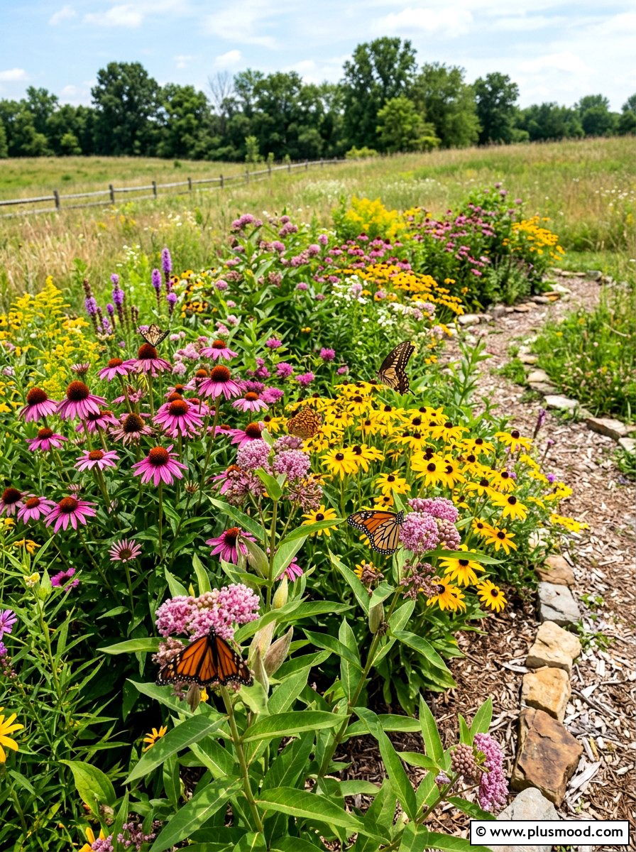 Pollinator Wildflower Garden Bed - 25 best summer garden ideas