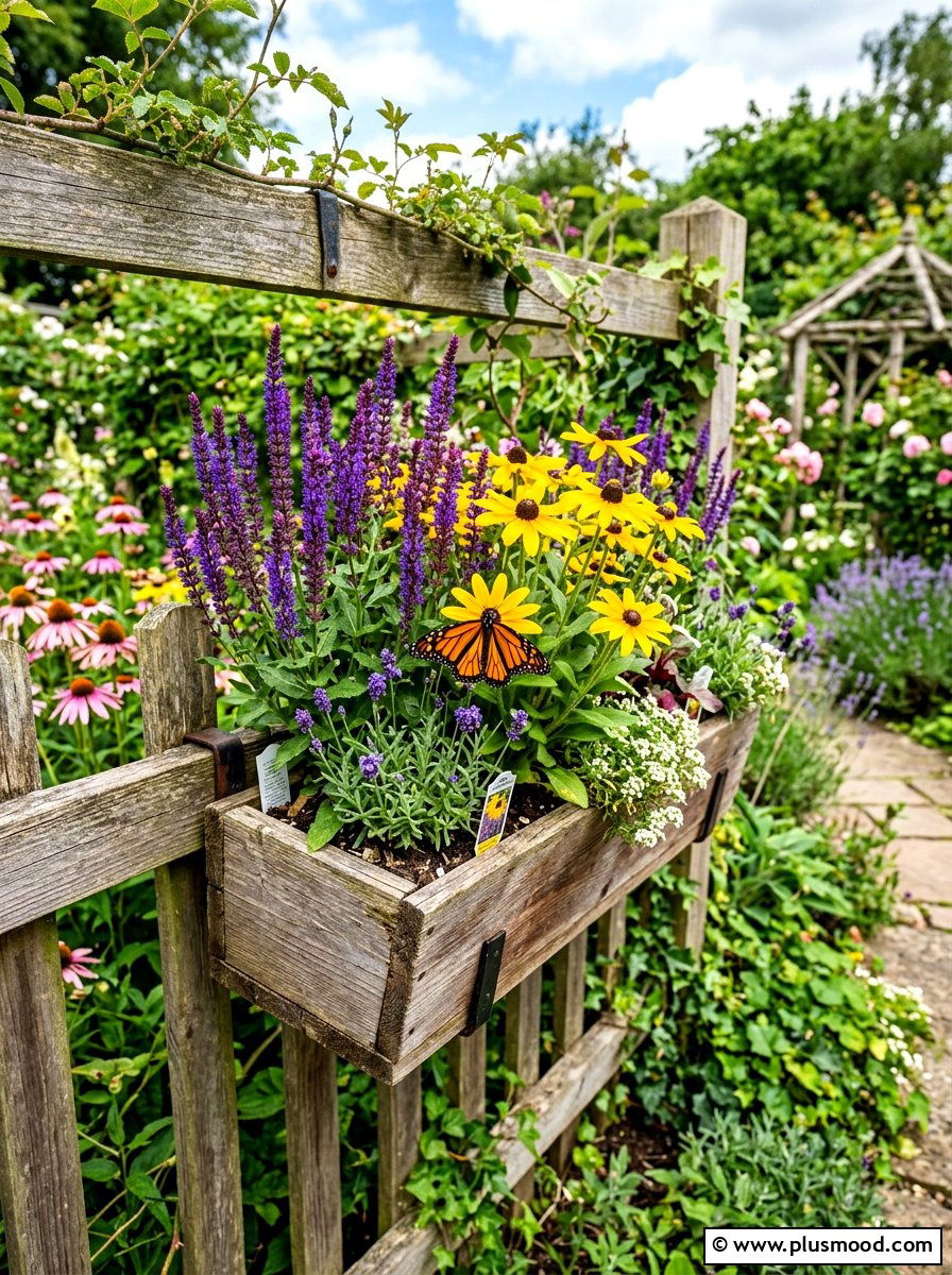Pollinator flower box - 25 summer planter box ideas