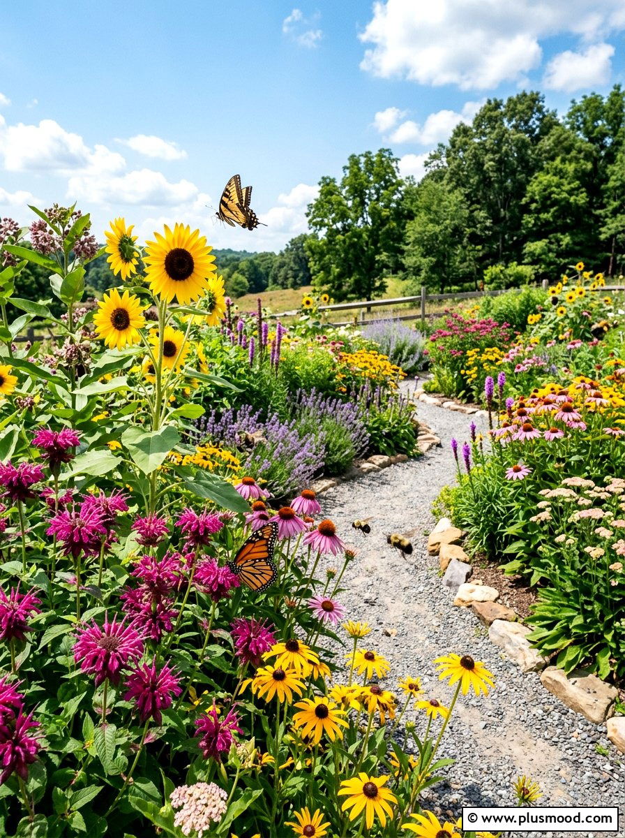Pollinator garden - 25 summer low maintenance landscaping ideas