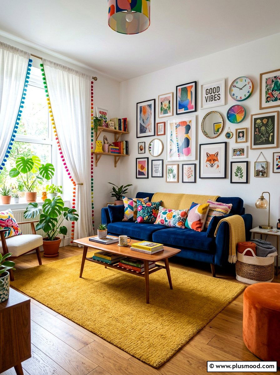 Pom Pom Trim - 25 summer curtains ideas for living room