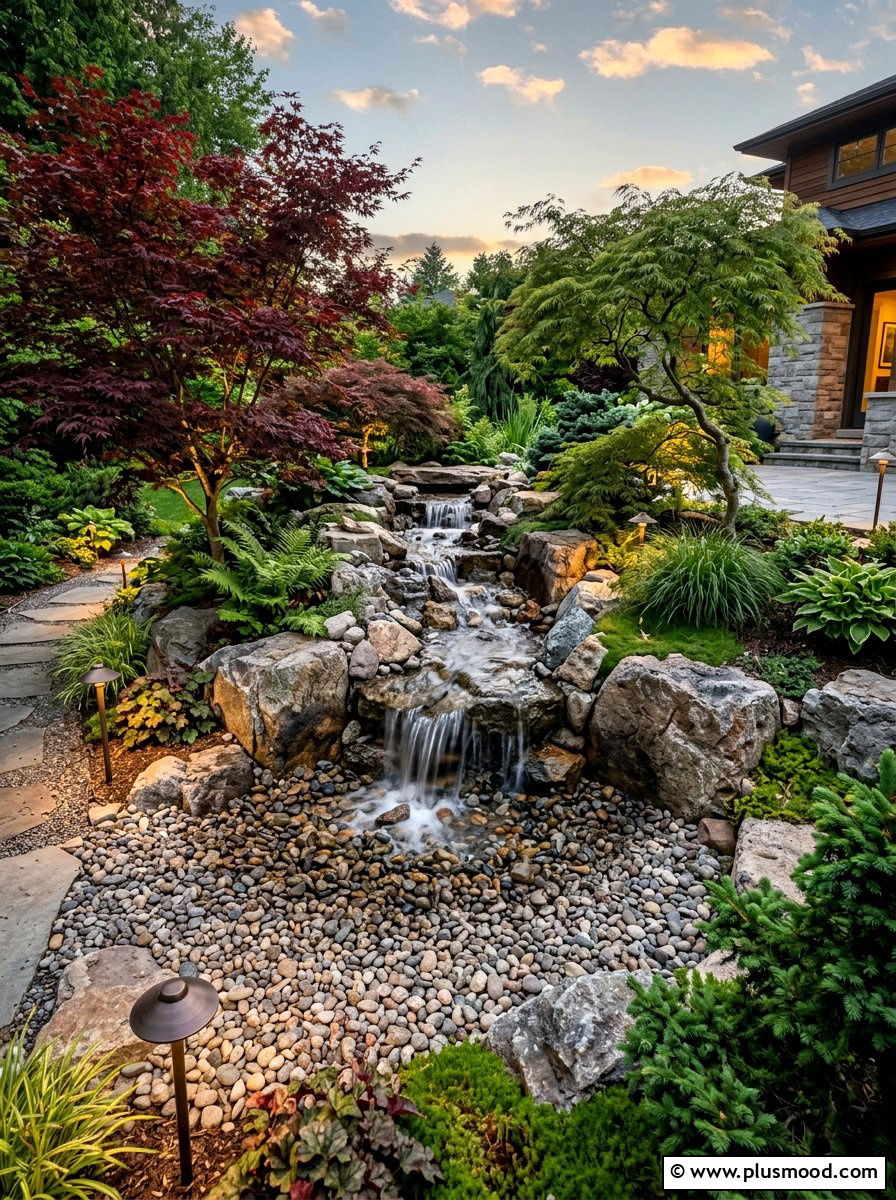 Pondless Waterfall - 25 summer backyard water feature ideas