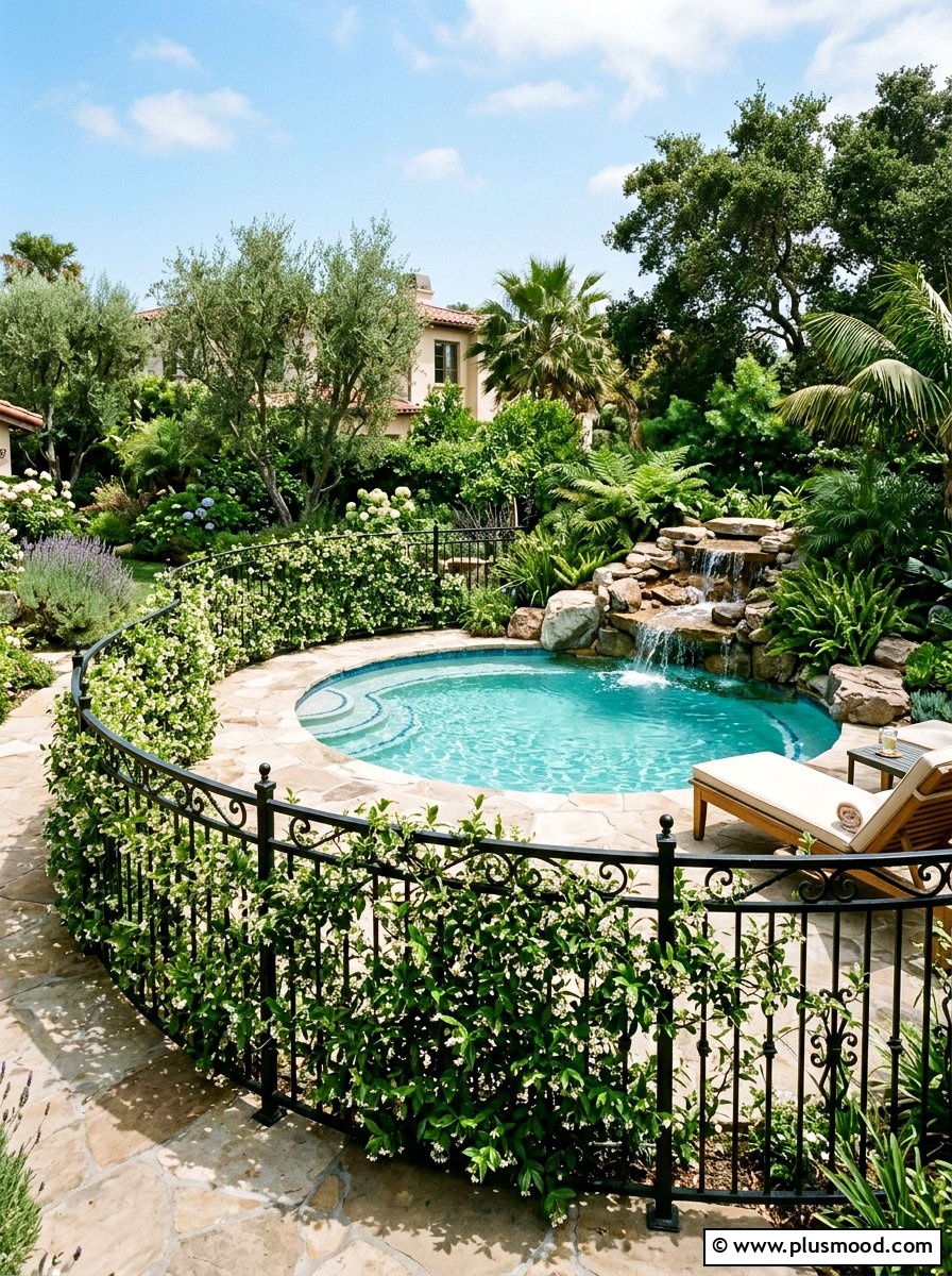 Pool Fence - 25 summer budget pool area ideas