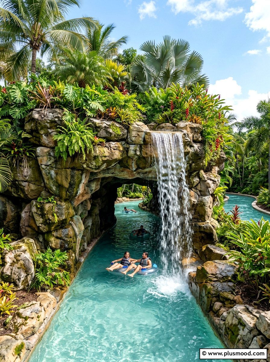 Pool Grotto Features - 25 pool landscaping ideas for lazy river pools