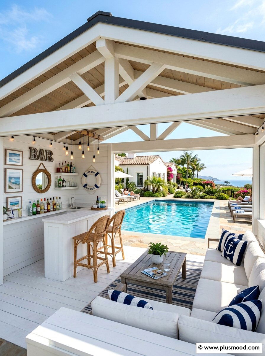 Pool House Cabana - 25 summer cooling backyard ideas
