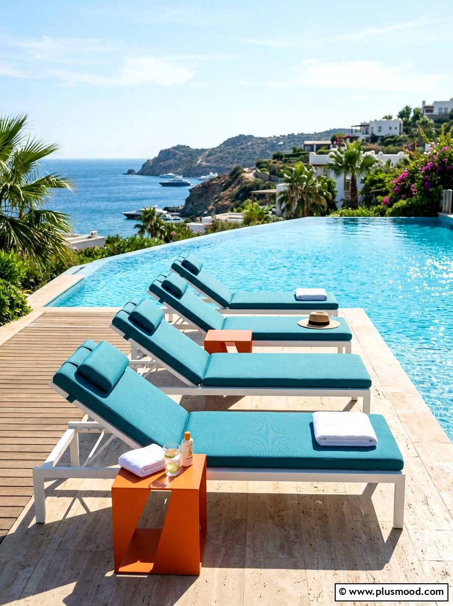 Pool Sun Loungers - 25 summer backyard lounge ideas