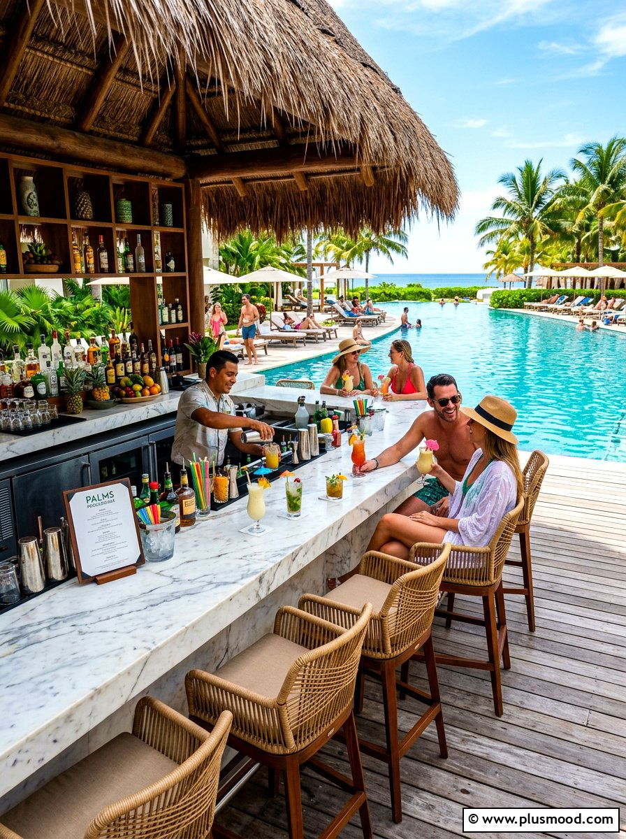 Poolside Bar Deck - 25 summer pool deck ideas