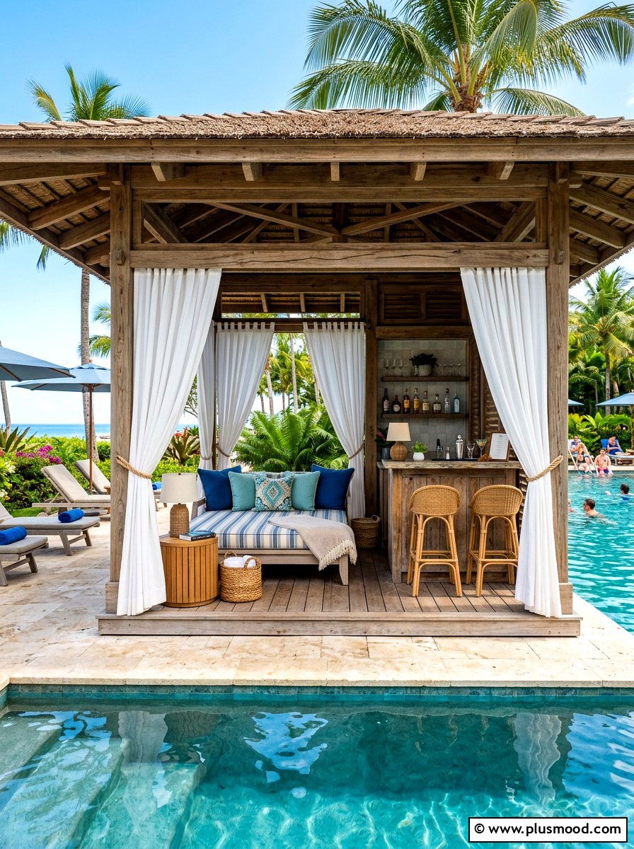 Poolside Cabana Design - 25 summer pool patio ideas