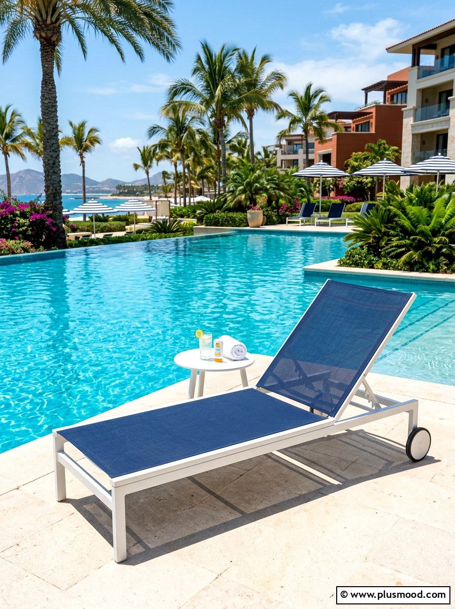 Poolside Chaise Lounger - 25 summer patio seating ideas