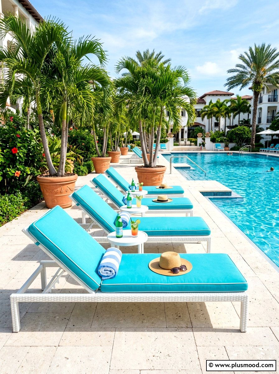 Poolside Lounge Area - 25 summer easy outdoor entertaining ideas