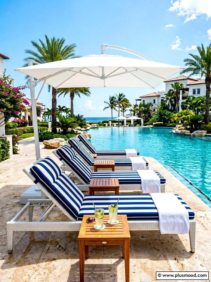 Poolside Lounge Area - 25 summer outdoor entertaining ideas