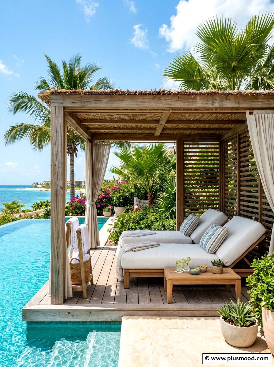 Poolside Lounge Cabana - 25 summer cabana ideas