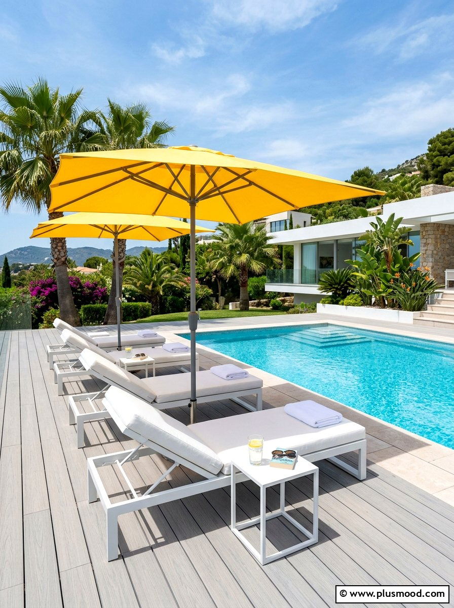 Poolside Lounge Design - 25 summer patio ideas for hot weather