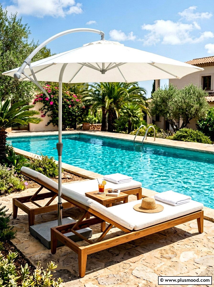 Poolside Lounge Furniture - 25 summer outdoor living patio ideas