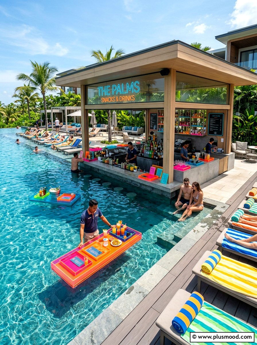 Poolside Snack Bar - 25 summer outdoor buffet ideas