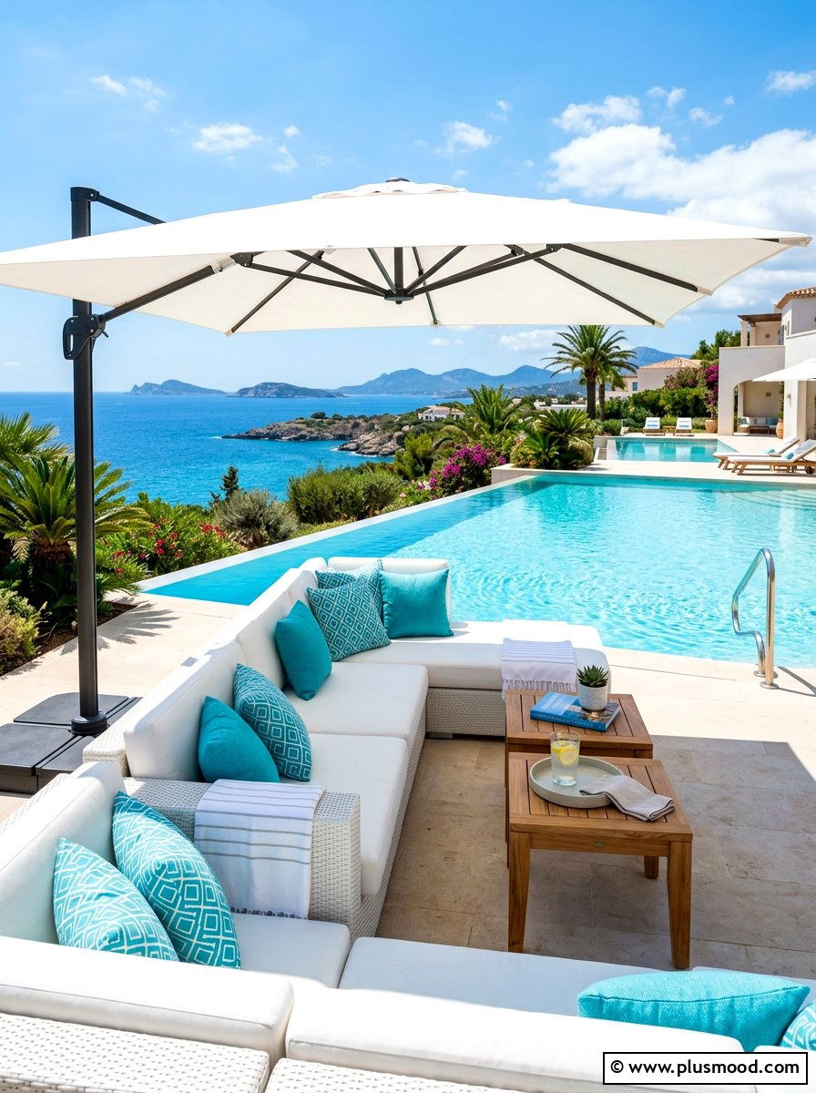 Poolside lounge furniture - 25 late summer entertaining ideas