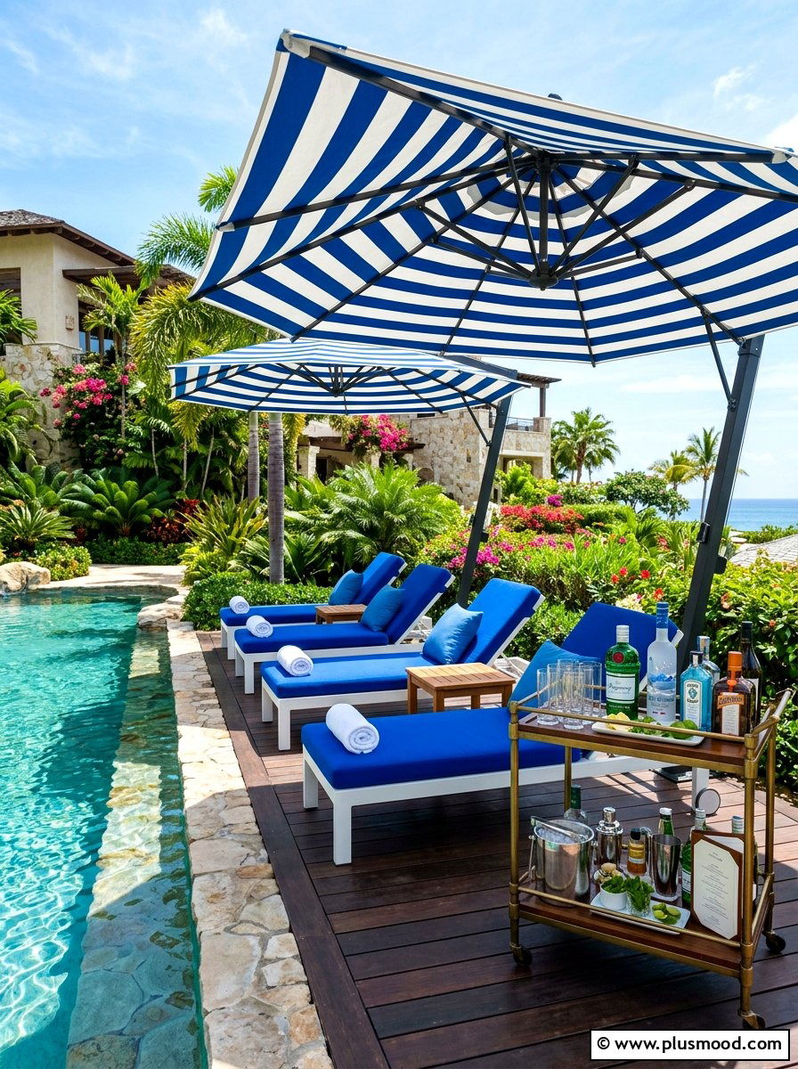 Poolside lounge - 25 bright summer decor ideas