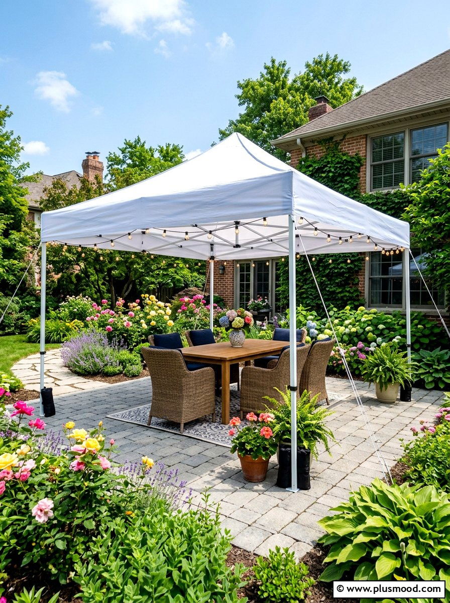 Pop Up Canopy - 25 summer cookout setup ideas