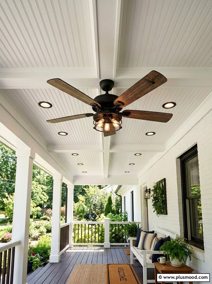 Porch Ceiling Fan - 25 late summer curb appeal ideas