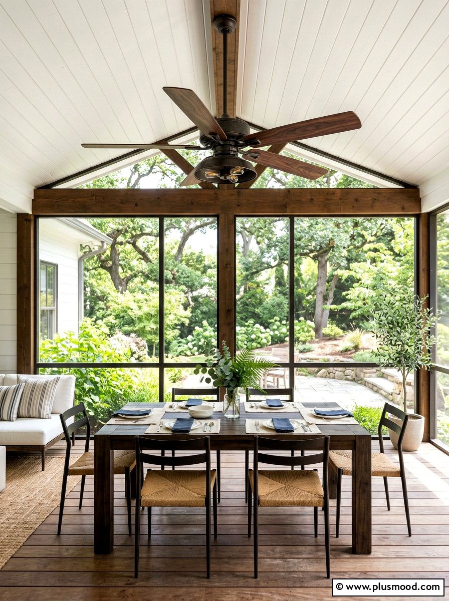 Porch Ceiling Fan - 25 viral summer porch ideas